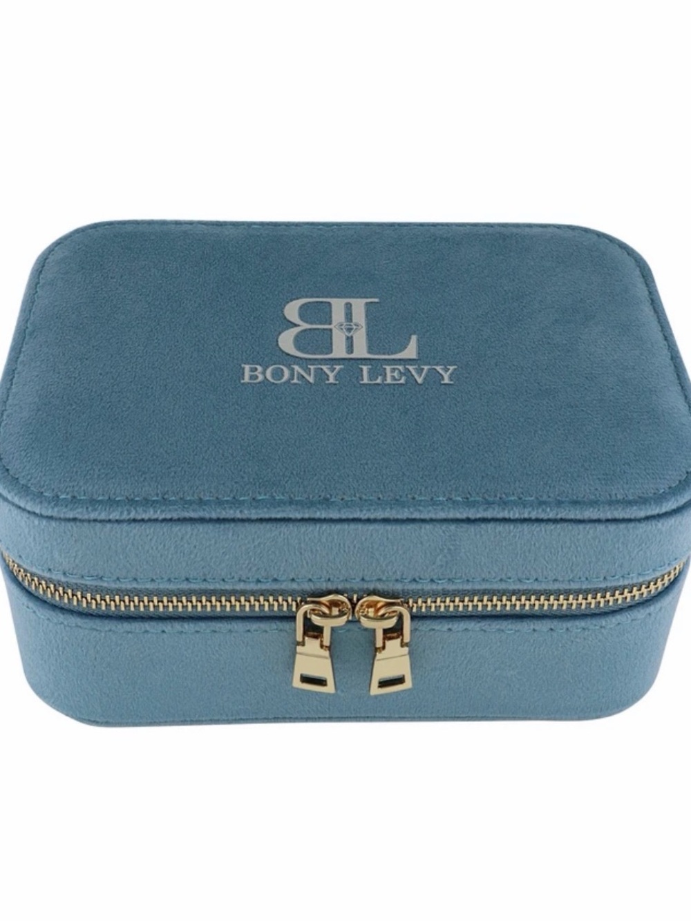 Bony Levy Jewelry Box Blue Velvet NWOT